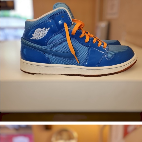 NIKE JORDAN 1 RETRO PHAT YEAR OF THE DRAGON MID ITALY BLUE VIVID ORANGE MENS 13 - Picture 14 of 14